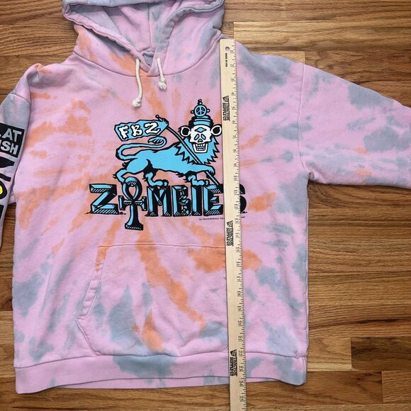 Flatbush Zombies FBZ Orange Sunshine Pullover Hoodie Pink Glorious Dead Sz Med - Picture 5 of 11